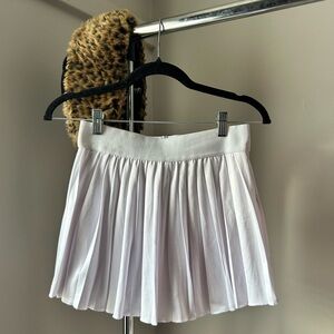 White Pleated Skirt
